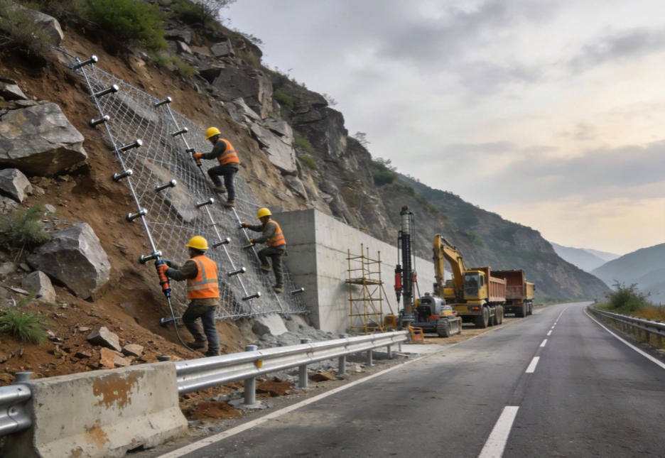 高明公路道路护坡